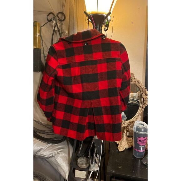 VS PINK buffalo Plaid Peacoat jacket - Picture 7 of 8